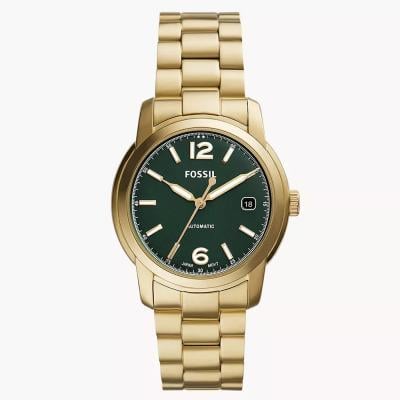 Fossil ME3235 Heritage Automatic Gold-Tone Stainless Steel Watch