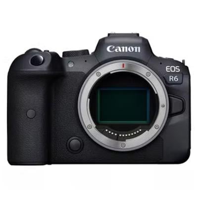 Canon EOS R6 Mirrorless Camera Body Full-frame 20 MP Up to 8-stop in Body IS 20 fps 4K 60p Movies Bluetooth and Wi-Fi Black