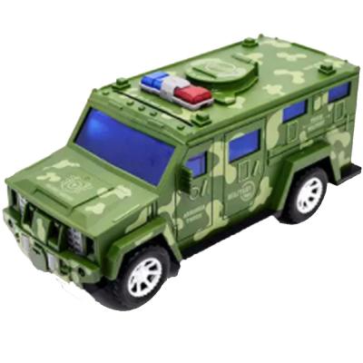 Toy Land YJ-388-60 Bump and Go Military Car Money Deposit Safe Box