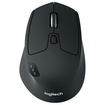 Logitech M720 Triathlon Multi-Computer Wireless Mouse, Black
