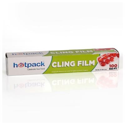 Hotpack Food Wrap Cling Film 100 SQFT, CF100