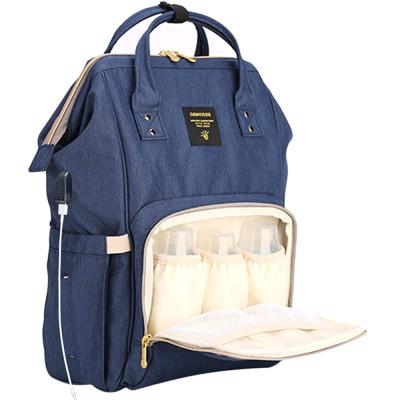 Sunveno SN_DP_USBNB Diaper Bag with Usb Navy Blue