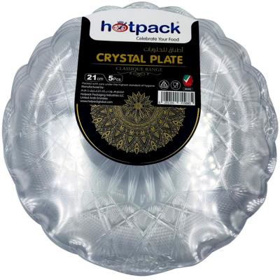 Hotpack HSMCP21 Crystal Plate 21cm, 5pcs