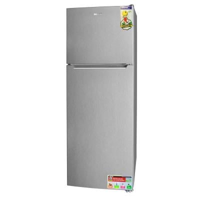 Geepas GRF4120SSXN Double Door Refrigerator 410 L Silver