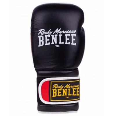 Benlee Sugar Leather Boxing Gloves 12Oz Black and Red, 20020238-101