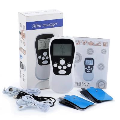 15 Level Dual Channel Tens Ems Unit Muscle Stimulator For Pain Relief Therapy Electronic Pulse Massager Body Massage Acupuncture