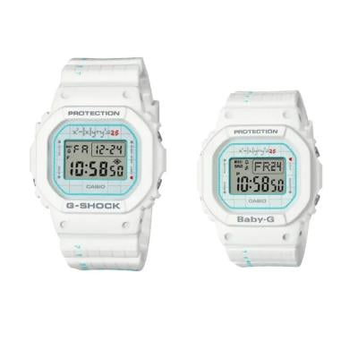 G Shock LOV-21B-7DR Couples Analog Digital Watch White