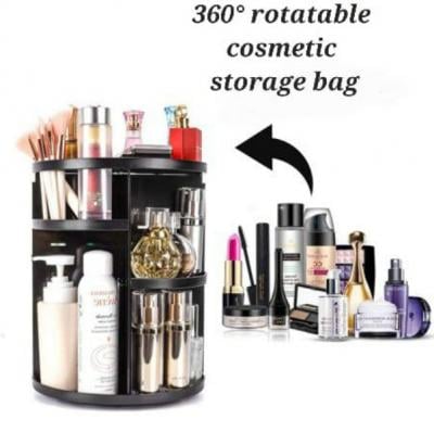 360 Degree Rotatable Cosmetic Storage Bag