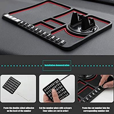Multifunctional Car Anti-Slip Mat Non-Slip Phone Sticky Anti Slip Dash Mount Phone Silicone Car Board Mat Pad