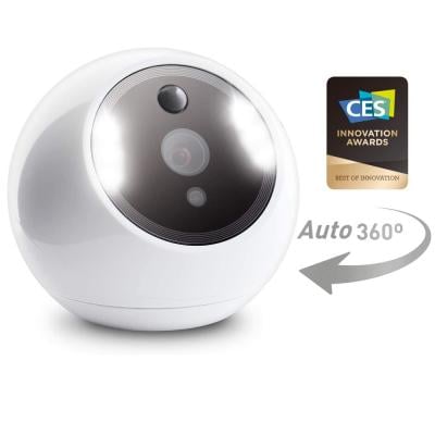 Amaryllo AMA-ACR1501R15-WH Apollo Biometric Auto Tracking 360 Home Camera Full HD, White