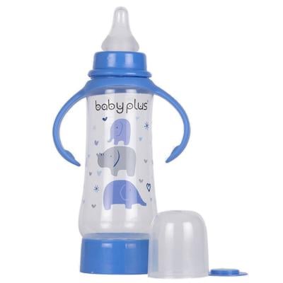 Baby Plus BP8375-A 8Oz Bottle With Nipple, Blue
