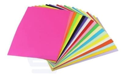 Printing Color Papers(80GSM) for Arts and Crafts Projects(20 Sheets, A4, Rainbow)