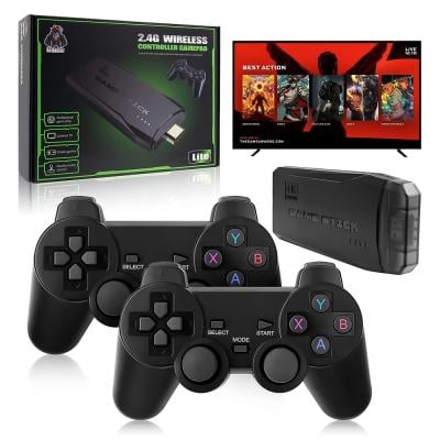 Integrated Retro 4K Game Console with Dual 2.4G Wireless Controllers