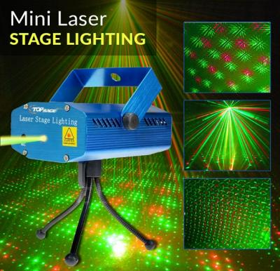 6 in 1 Portable Mini Laser Stage Light  Projector 150mw For Disco Party DJ Bar Club