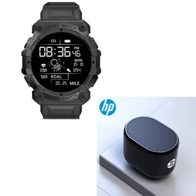 FD68-S Smart Watch Bluetooth With Waterproof Assorted Color with HP S01 Bluetooth Speaker Wireless Portable HIFI Speaker with Subwoofer Audio Gaming Speaker Mini Speaker for Pc Desktop Laptop