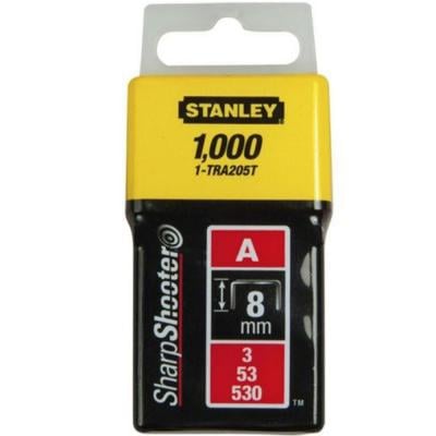 Stanley 1-TRA205T 8 Mm Light Duty Staple, 1000 Pieces