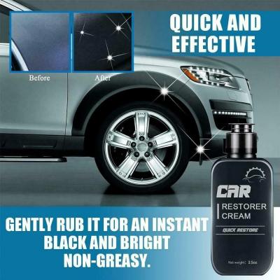 Car Restorer Cream Auto Leather and Plastic Refurbishment Paste 60ml