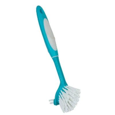 Cleano CI-2293 Dish Washing Brush with Ergo Grip Long Handle, Blue