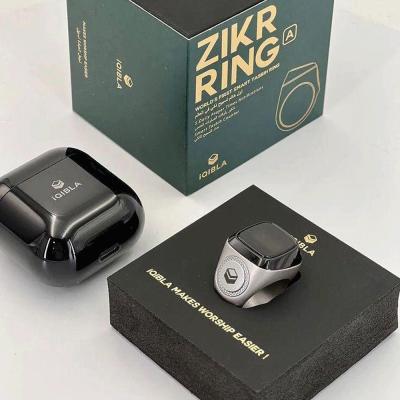 Zikr Smart Aluminum Tasbih Ring 18mm Black