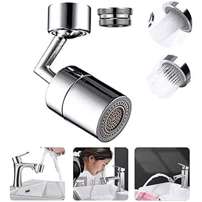 720 °Swivel Sink Big Angle Spray Large Flow Faucet Aerator Dual Function , Bathroom Faucet Mounted for Face Washing
