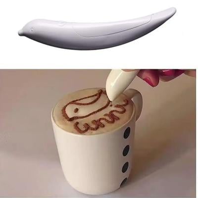 Pengpengfang 1 Pcs Latte Art Pen Easy-to-Use Wide Application DIY Tool Electrical Coffee Art Carving Pen for Cafe