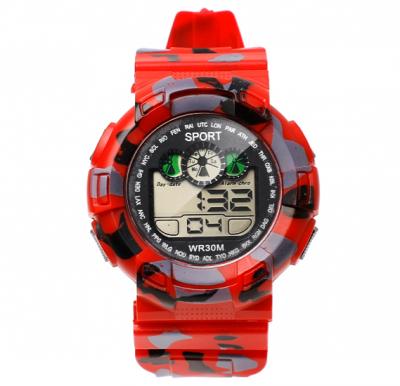 Digital Analogue Sport watch WR30M Red,Alg002