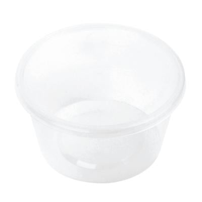 Khaleej Pack Disposable Round 450ml Clear Microwaveable Food Container with Lids