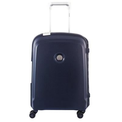 Delsey 384183002 Belfort Plus 82cm Hardcase 4 Double Wheel Check In Luggage Trolley Blue