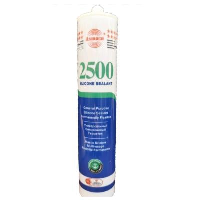 Asmaco washable permanently 2500 transparent General use silicone sealant