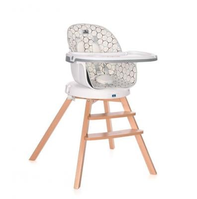 Lorelli Premium 10100472132 Feeding High Chair Napoli With Rotation, Grey Hexaons