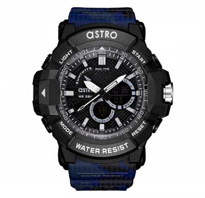 Astro A21808-PPNB Mens Analog-Digital Black Dial Watch