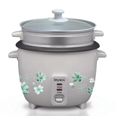 Impex RC 2804 Drum Rice Cooker with Steamer Pink