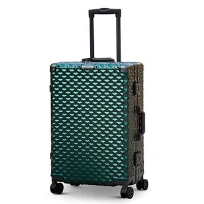 Zap TBAD30GN31 Carry On Travel Luggage with 360 Degree Spinner Wheels 28In Green