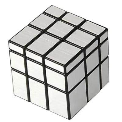GObuy Unequal Magic Cube Silver with Black