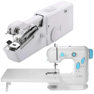 Combo Pack Multifunctional Electric Household Sewing Machine With Extension Table + Free Handy Stitch Sewing Machine