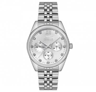 Slazenger SL.9.6541.4.01 Women Multi Function Silver Dial Watch