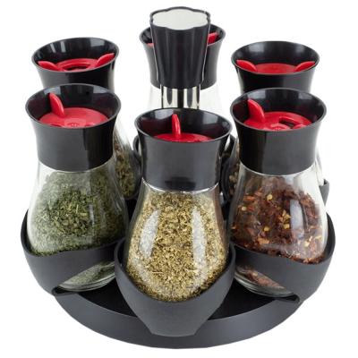 6 Jar Set Spice Rack