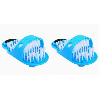 2pcs Shower Foot Exfoliator Massager ZAF72E7EDFCC97E7608BCZ Cleaner Spa Exfoliating Washer Wash Slippers Bath Tools Foot Bath Brushes Remove Dead Skin