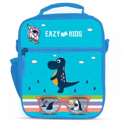 Eazy Kids EZ_LB_DIBL Bento Lunch Bag Dino, Blue
