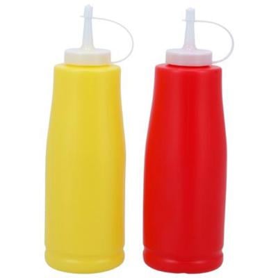 Royalford RF10729 Ketchup Bottle 2Pcs Red and Yellow