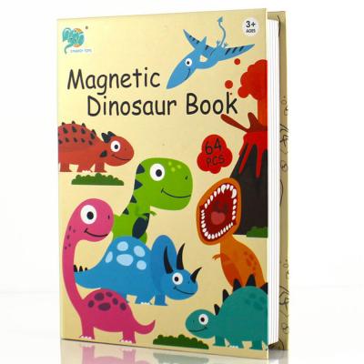 UKR TE007 Dinosaur Magnetic Puzzle Book 64Pcs Multicolor