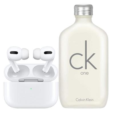 2 في 1 Apple Airpods Pro Wireless Earphones White و Calvin Klein One Perfume 100ml