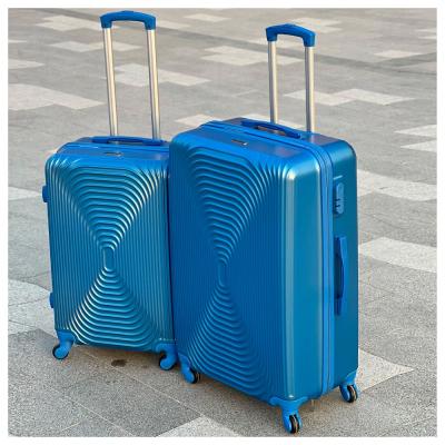 Lightweight Fashion Abs Luggage 3 Pcs Set Blue