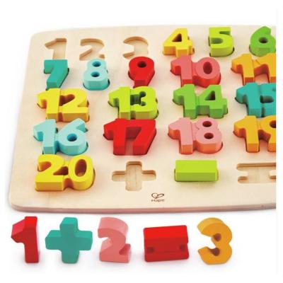 Hape E1550 Chunky Number Math Puzzle Multicolor