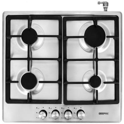 Geepas GGH6021FST Table Top Stainless Steel Cooktop 4 Burner Auto-Ignition Gas Stove