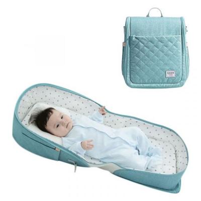 Sunveno SN_CH6115_GN Portable Baby Bed and bag, Sea Green