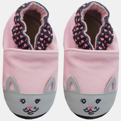 Rose et Chocolat Classic Shoes Sweetheart Kitty 6 to 12 Months Pink