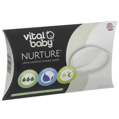 Vital Baby Nurture Ultra Comfort Disposable Breast Pads 6pk Promo Disposable  White