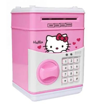 Hello Kitty Electronic Piggy Bank ,Pink with White