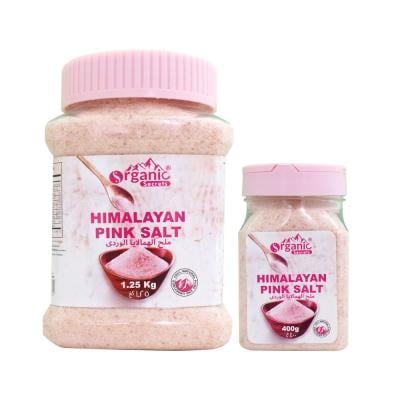 Organic Secret OGS0015959 Himalayan Pink Salt 1.25 kg  400 gm Jar Free